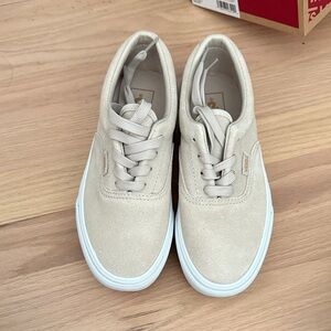 Vans Light Tan Canvas Sneakers